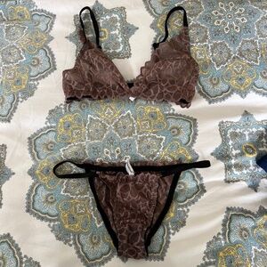 Anekdot. Lingerie Set Lace Bralette and Cheeky Panties